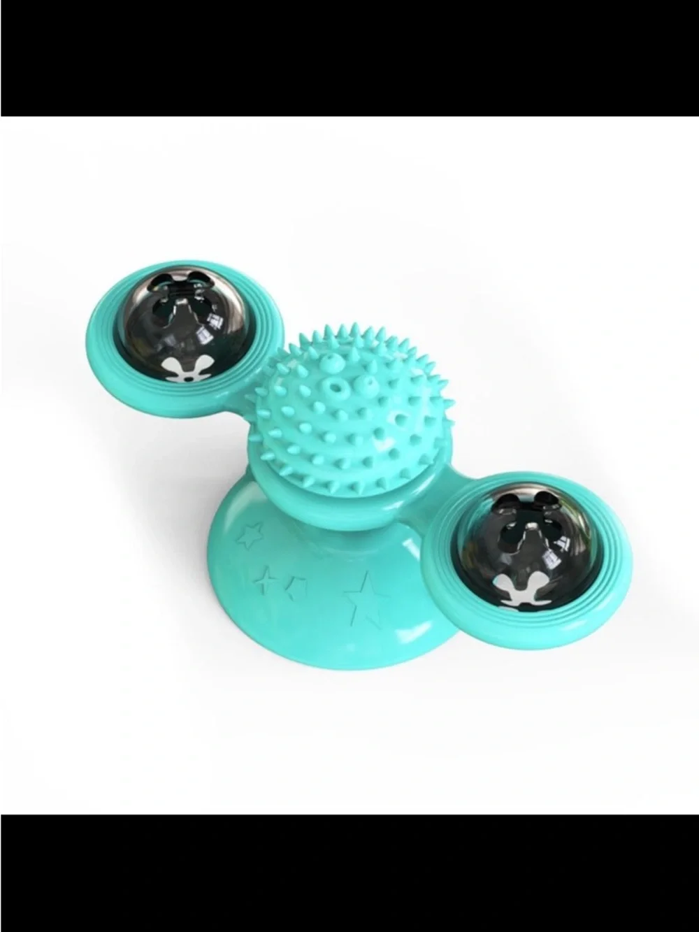Teal Cat Interactive Suction Toy